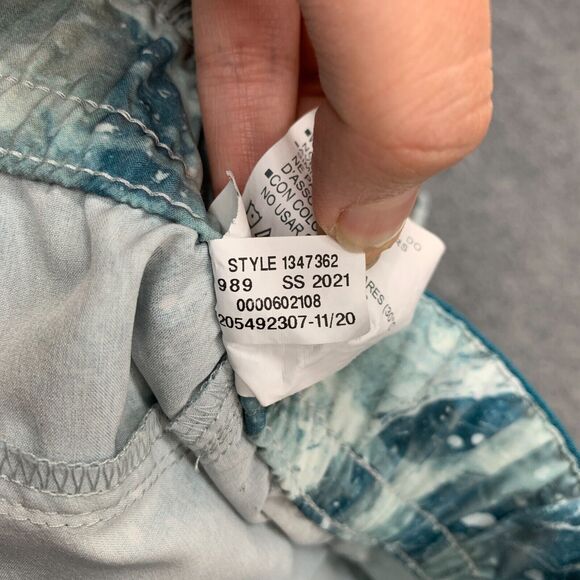 Under Armour Fusion Printed Shorts Womens L Large Blue Drawcord Lightweight - Picture 12 of 14